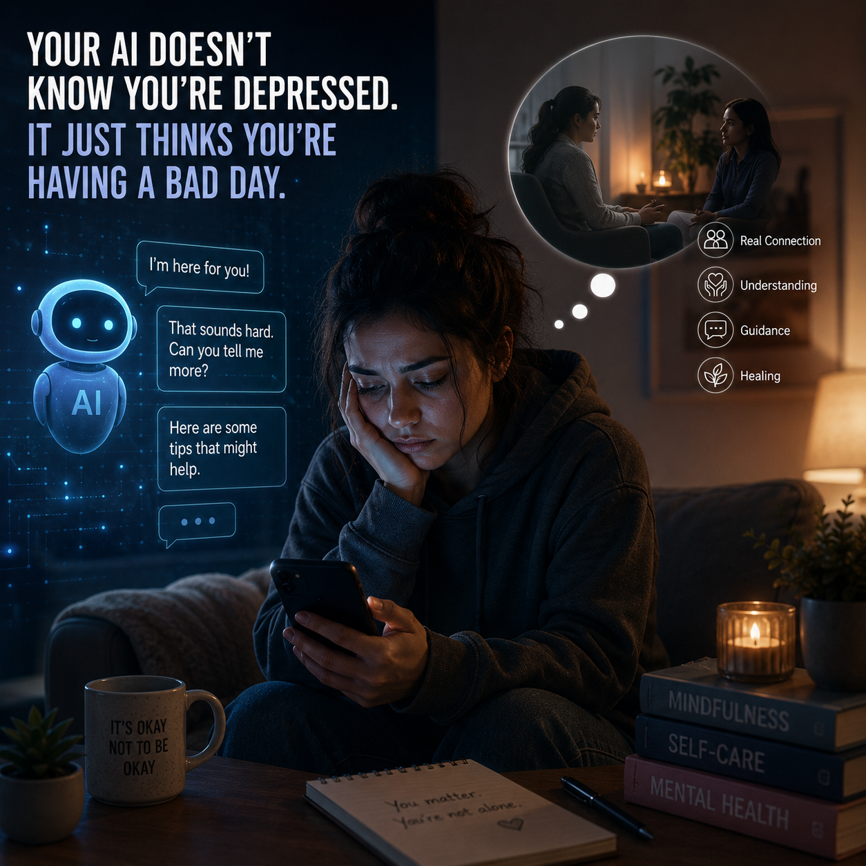 Your AI Doesn't Know You're Depressed. It Just Thinks You're Having a Bad Day